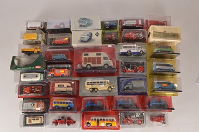 Lot 46 - Modern Diecast Vintage Commercial and Emergency Vehicles and Motorhomes/Camper Vans (35+)