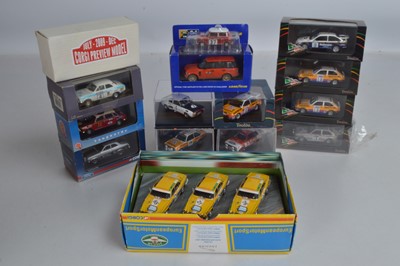 Lot 57 - Modern Diecast Vintage and Modern Rally Cars British and Fords (15)