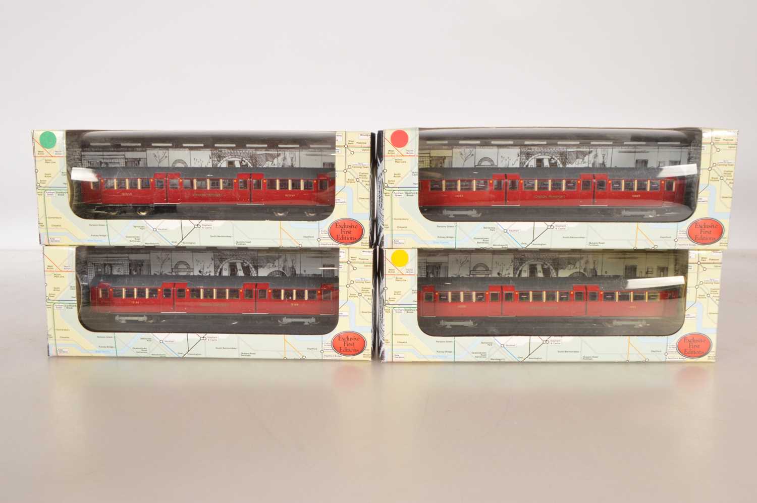 Lot 87 - Exclusive First Editions 1:76 Scale Piccadilly Line 1938 London Tube Stock (4)