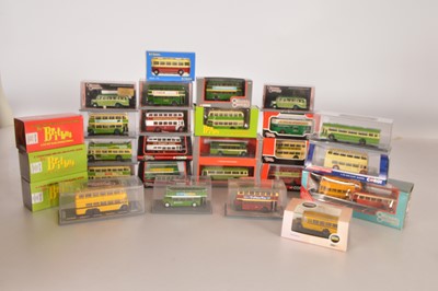 Lot 90 - Modern Diecast 1:76 Scale Hampshire Dorset and Wiltshire Vintage Buses (27)