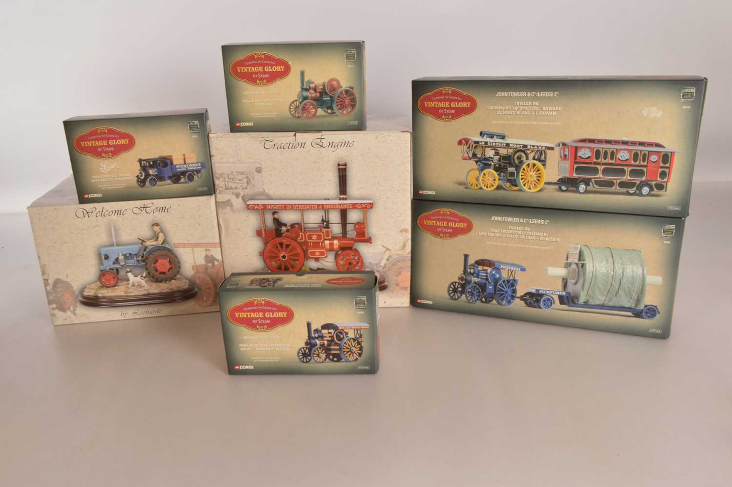 Lot 94 - Corgi Vintage Glory of Steam and Leonardo Resin Tractor and Traction Engine Models (7)