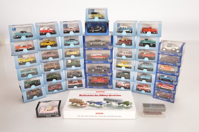 Lot 99 - Modern Diecast and Plastic 1:87 Scale Mainly Vintage Cars (45)