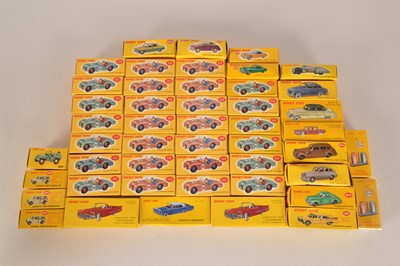 Lot 122 - Atlas Editions Dinky American and British Car and Esso Petrol Pumps (48)