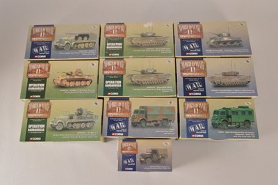 Lot 141 - Corgi Diecast Military Vehicles WWII (10)