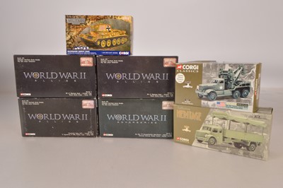 Lot 142 - Corgi Diecast Military Vehicles WWII (7)