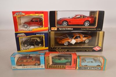 Lot 158 - 1970s and Later Diecast Cars 1:18 Scale and Smaller (7)