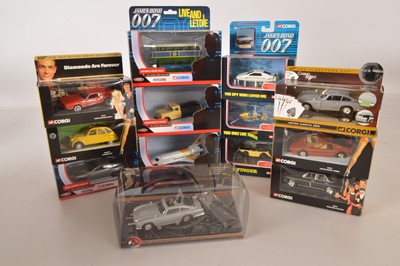 Lot 159 - Modern Corgi James Bond Diecast Models (13)
