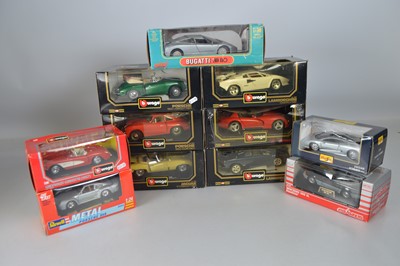 Lot 186 - 1950s to 1990s 1:18 and 1:24 Scale Cars (11)