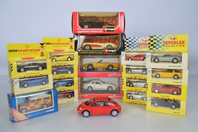Lot 201 - Modern Diecast Modern Cars 1:24 Scale and Smaller (20)