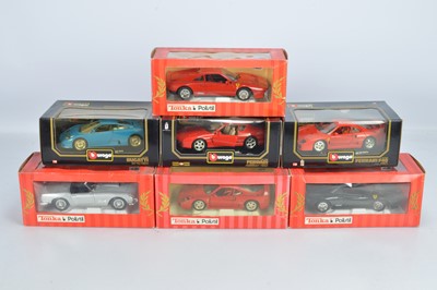 Lot 213 - 1:18/1:16 Scale Post War and Modern Ferrari and Bugatti (7)