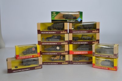 Lot 216 - Solido Diecast WWII Era Military Vehicles (13)