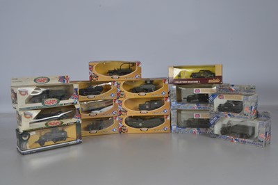 Lot 220 - Solido Diecast WWII Era German and US Army Military Vehicles (15)