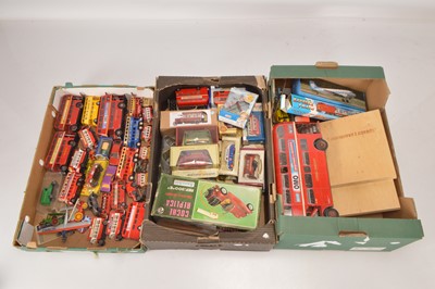 Lot 240 - Corgi Matchbox Lledo assorted plastic and diecast vehicles mostly buses (52)
