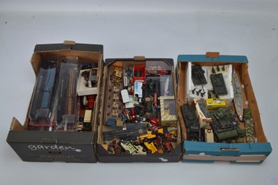Lot 266 - Solido Yesteryear and other diecast vehicles with Resin Locomotive models (60+ in 3 boxes)