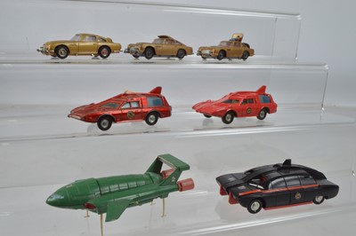Lot 284 - Postwar Playworn/Repainted Diecast Models From TV and Film (7)