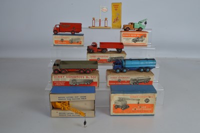 Lot 289 - Postwar Playworn Boxed Dinky Toys (7)