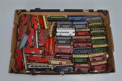 Lot 307 - Postwar and Later Playworn/Repainted Public Transport and Fire Service Models (30+)