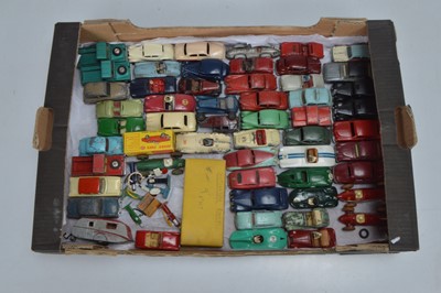 Lot 315 - Postwar Playworn/Repainted Diecast Cars and Accessories (60+)