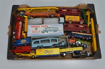 Lot 317 - Dinky Postwar Playworn/Repainted Diecast Commercial Vehicles (18)