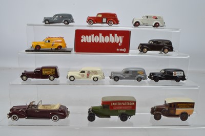 Lot 329 - White Metal Vintage Commercial and Private Vehicles (12)