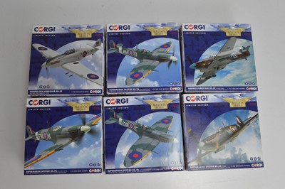 Lot 344 - Corgi Aviation Archive 1:72 Scale WWII Allied Fighter Aircraft (6)