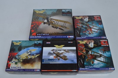 Lot 347 - Corgi Aviation Archive 1:48 Scale WWI Aircraft (5)