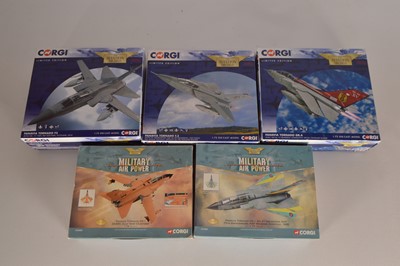 Lot 372 - Corgi Aviation Archive 1:72 Scale Panavia Tornadoes (5)