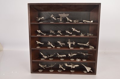Lot 390 - Franklin Mint Pewter The Worlds Greatest Aircraft (30)