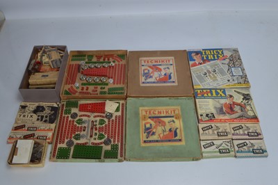 Lot 415 - Vintage metal Construction Sets including Trix Elementrix Tricy Trix  and LJT Luton Tecnikit (qty)