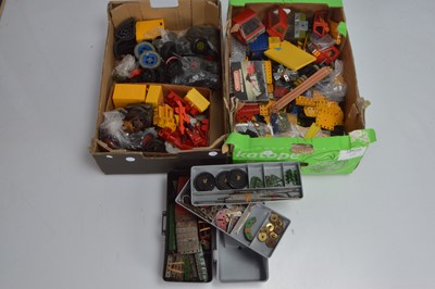 Lot 444 - Collection of post-war Meccano (qty in two boxes)