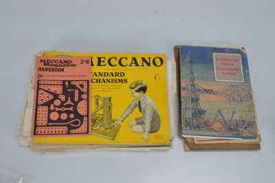 Lot 452 - Meccano information  Booklets and other related items including Super Models Leaflets (80+)