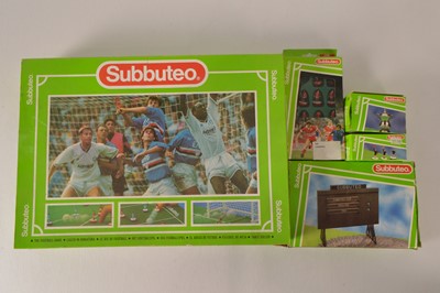 Lot 469 - 1990's Subbuteo Set with extra Team and Accessories (5 boxes)