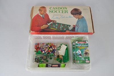 Lot 471 - Early and Modern Football and Cricket Subbuteo and Cason Bobby Charlton Soccer Game (qty)