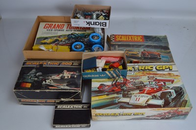 Lot 483 - Scalextric 1960's Set 65 with Penalty Chicane two later sets and Hong Kong Grand Tourism Sets (qty)