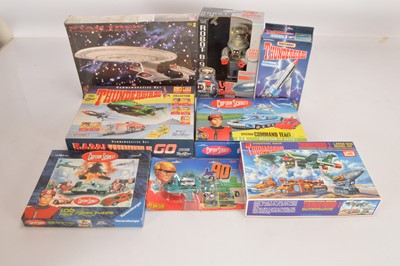 Lot 500 - Gerry Anderson Thunderbirds Captain Scarlet and Joe 90 Modern Toy and Lost in Space and Star Trek Toys (8)