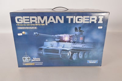 Lot 505 - Sportsmarketing  SMK boxed unused 1/18 Scale Tiger 1 Early Production remote control German Tank