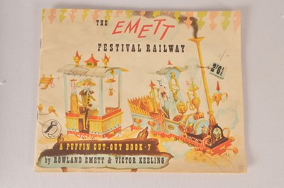 Lot 544 - The Emmett Festival of Britain Railway unmade card model Puffin book