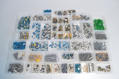Lot 569 - Very large collection 1/72 Scale Prussian Napoleonic Infantry and Artillery loose figures by various makers sorted  in standard size plastic food boxes (45  plastic boxes, one  Bag)