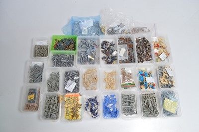 Lot 571 - Very large collection 1/72 Scale various Napoleonic Cavalry  loose figures by various makers sorted  in standard size plastic food boxes (25 plastic boxes 2 Bags 7 Sprues)