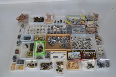 Lot 597 - Large collection 1/72 Scale World War 2 WWII Figures by various makers (large qty in various boxes and bags)