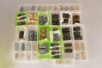 Lot 602 - Large collection 1/72 Scale of World War 2 WWII kit built resin 3D printed and ready made mostly American Tanks and other military vehicles by various makers most with card bases in (67 models)