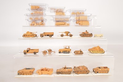 Lot 604 - Large collection 1/72 Scale World War 2 WWII Frontline Wargaming  resin Military Vehicles  and Italian and German kitbuit Military Vehicles (35+ models)