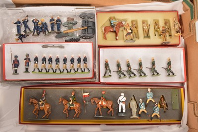 Lot 620 - Boer War and other figures from 19th and 20th Century by Britains Tradition Steadfast and others (40+)