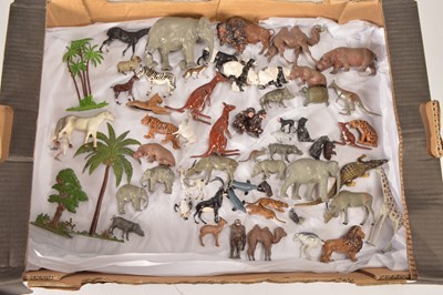 Lot 623 - Collection of Mainly Britains lead Wild Animals with a few Farm animals several repainted (60+)