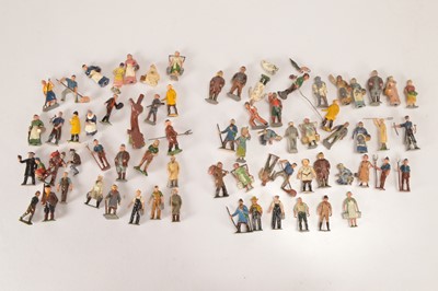Lot 639 - A lot of lead farm people by various makers including Charbens and Hill comprising Britains (4), and Wend al Landgirls