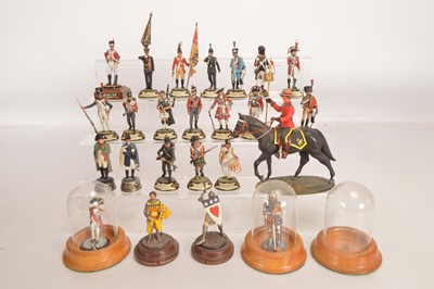 Lot 645 - Charles Stadden connoisseur factory-painted figures comprising Dowagers Regiment Officer, 95th Rifleman, Light Infantry Bugler, Drummer 57th Foot, Gurkha Piper