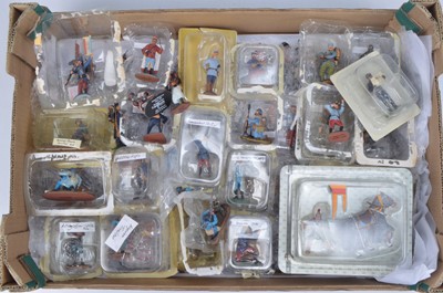 Lot 650 - Various part-work figures by De Agostini, del Prado and others comprising del Prado Napoleon at War loose foot figures (24, but 4 duplicates, 4 P)