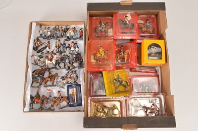 Lot 654 - del Prado and DeAgostini figures comprising del Prado mounted Napoleon at War series carded (9), and loose (10)