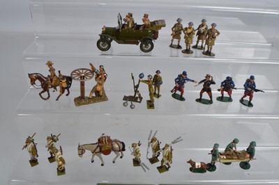 Lot 674 - New Metal WWI military figures by various makers including Toy Army Workshop and Tommy Atkins comprising boxed sets Premier Model Collection sets 2007 Austrian Stretcher Party