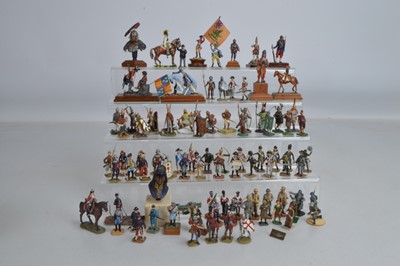 Lot 675 - A lot of home-painted metal figures by Hinton Hunt, Rose Miniatures and others, (40+)